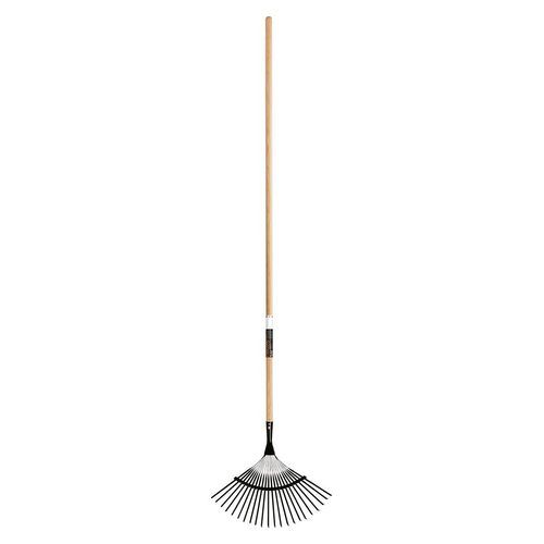 Black Steel Plastic Leaf Rake