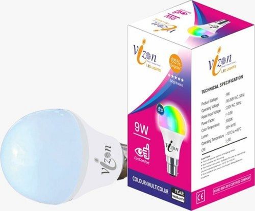 9w Electric Indoor Multicolor Light Led Bulb