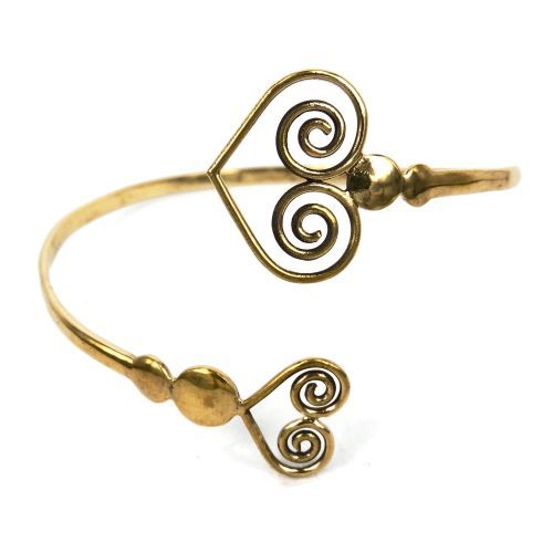 Women'S Gold Plated Brass Metal Armlet