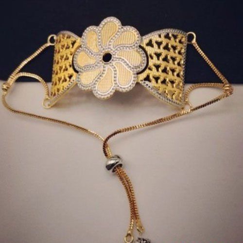 Natural Women'S Gold Plated Brass Metal Armlet