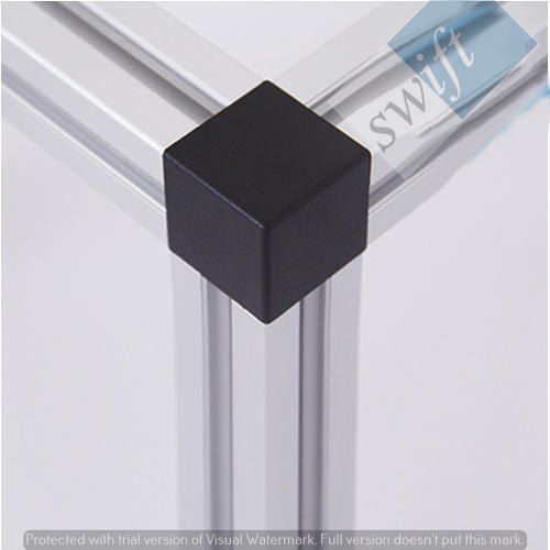 Black Cubic Connector For Aluminium Profiles