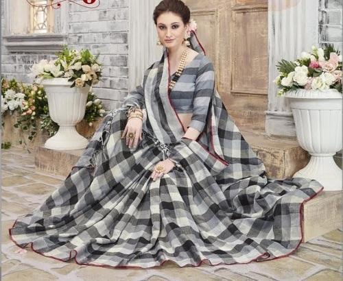 designer cotton silk saree 218