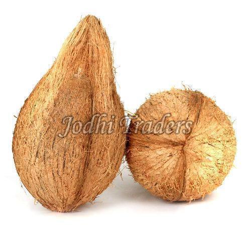 Brown Healthy And Natural Organic Semi Husked Coconut