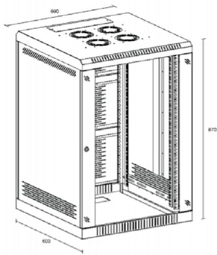 15U Networking Server Rack Dimension(L*W*H): 600*600*667 Millimeter (Mm)