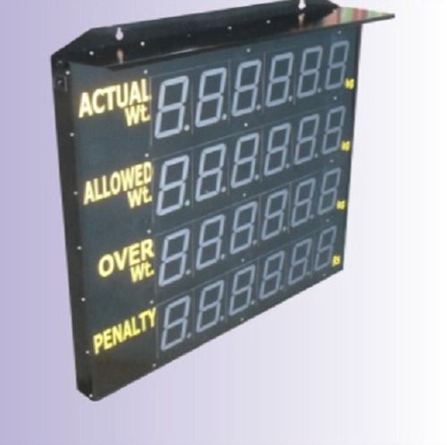 Black 4 Inches Portable Weighbridge Displays