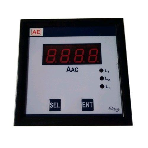 Black 3 Phase Amp Meter