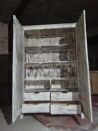 Handmade Antique Design Wooden Wardrobe