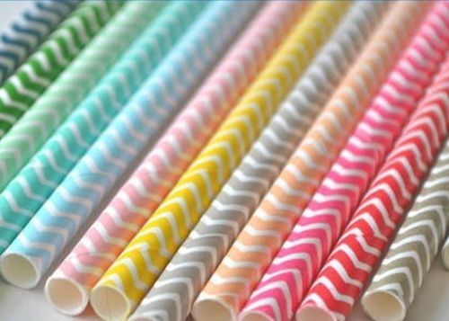 Customized Colorless Printed Paper Straw