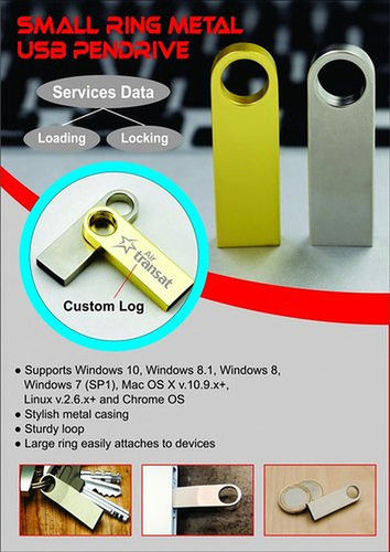 Portable Ring Metal Usb Pen Drive Application: Laptop