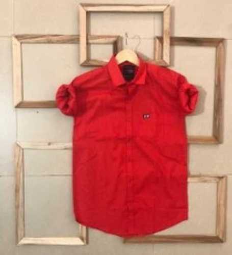 Boy Plain Red Shirt  Age Group: Adult