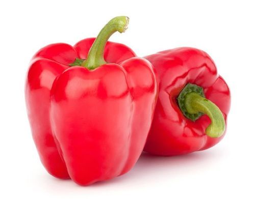 Organic Red Capsicum - Food Grade, Packed in Plastic Bags | Natural Taste, Non Harmful, Very Good Quality, Ideal for Cooking