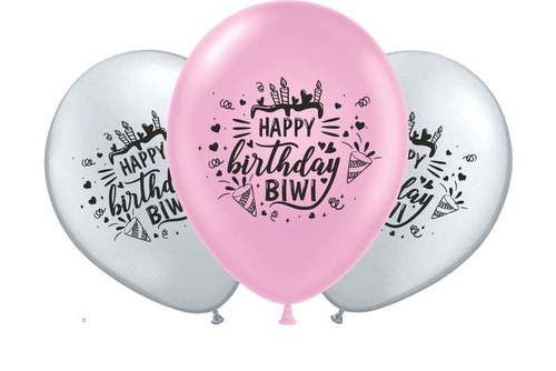 Multicolor Magic Balloons - Happy Birthday Wife Latex Balloons Pack Of 30 Pcs