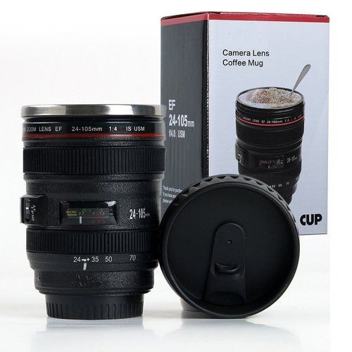 Camera Lens Tea Coffee Flask Mug