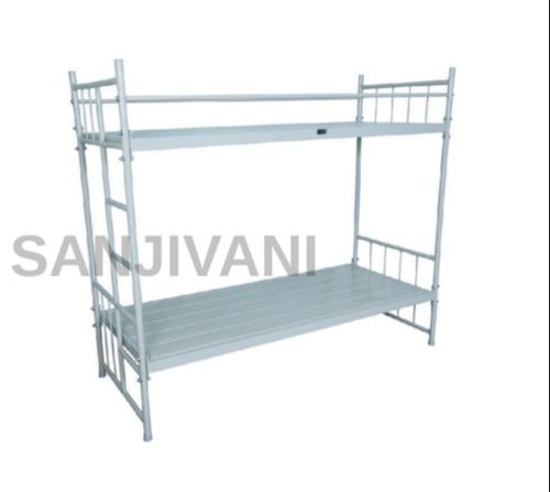 White Epoxy Powder Coated Hospital Bunk Bed