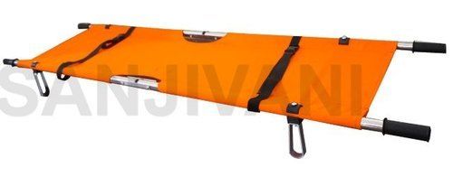 Foldable Stainless Steel Stretcher Size: 220 X 42 X 7 Cm