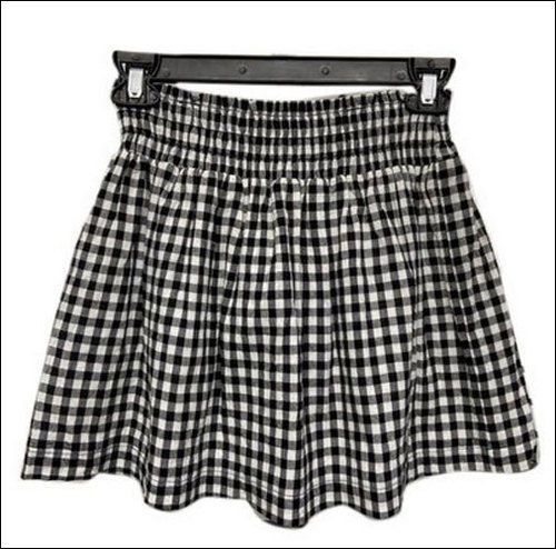 Kids Checkered Short Skirt