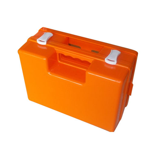 Orange Plastic First Aid Box