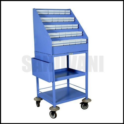 Powder Coated Emergency Drug Trolley Height: 656 Millimeter (Mm)