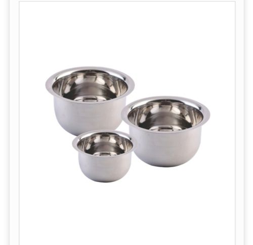 Silver Stainless Steel Round Bottom Tope