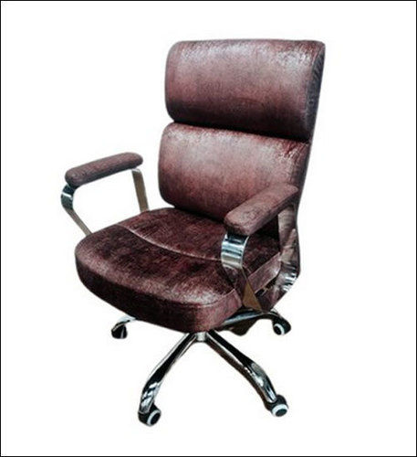 21 Inch Brown Office Leather Chair