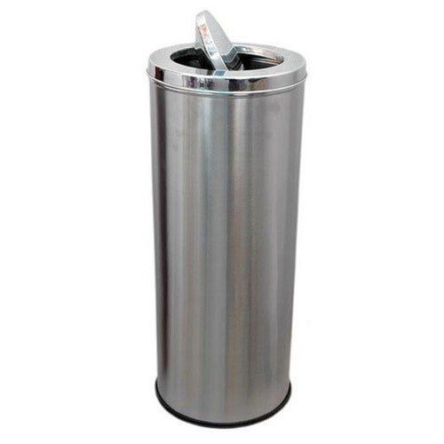 25 Liter Swing Top Stainless Steel Dustbin