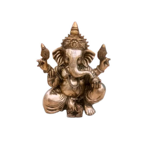 Easy To Clean Brass Lord Ganesh Statue