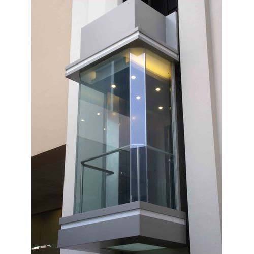 Glass Passenger Elevator - Material: Steel