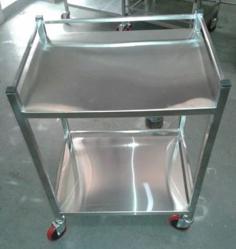 Fold-Able Rails Hospital Stainless Steel Instrument Trolley