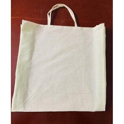 White Loop Handle Cotton Bag