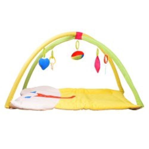 Yellow Newborn Baby Activity Gym Play Mat Bed