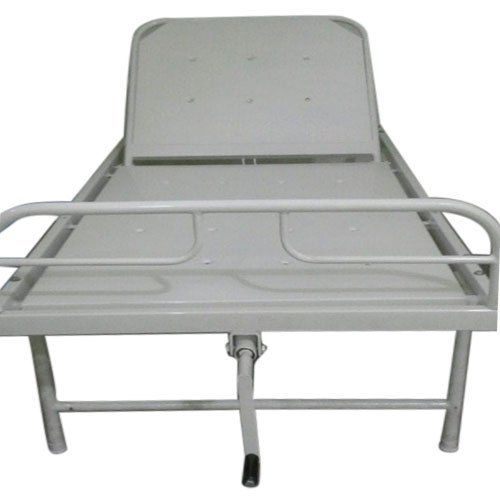 White Stainless Steel Semi Fowler Bed