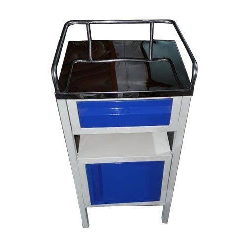 Adjustable Height Stainless Steel Top Bedside Locker Delux