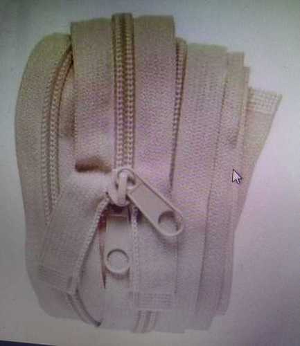 Fine White Color Nylon Zipper