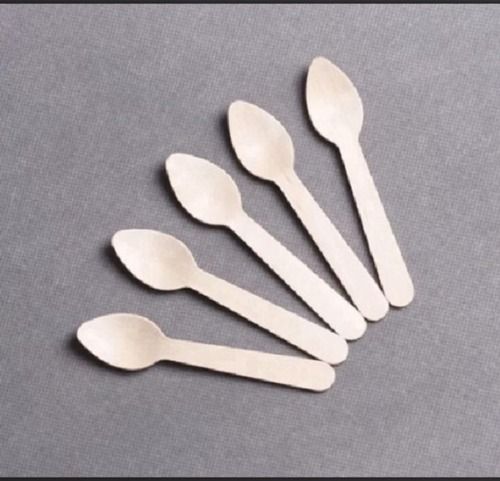 Brown Wooden Disposable Serving Spoon