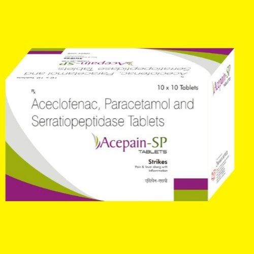 Aceclofenac Paracetamol Serratiopeptidase Tables