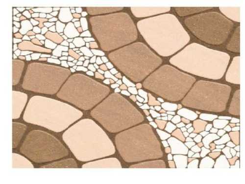 Acid-Resistant Brown Clayborn Mosaic Parking Tiles