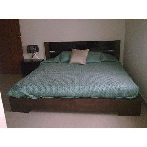 Furn Decor Elegant Finish Wooden Double Cot Bed