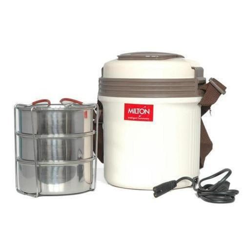 White+Brown Milton Electric Office Lunch Boxes at Best Price in Nagpur |  Apsara