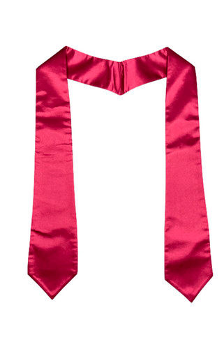 Can Be Customized Any Color Plain Graduation Red Stole