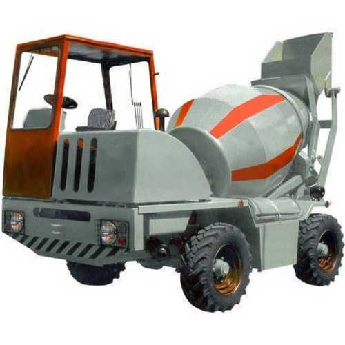 Gray Self Loading Concrete Mixer Machine