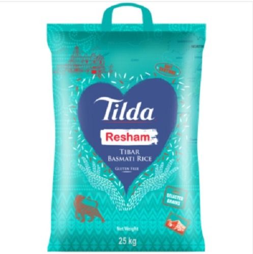 White 25 Kg Tilda Resham Basmati Rice