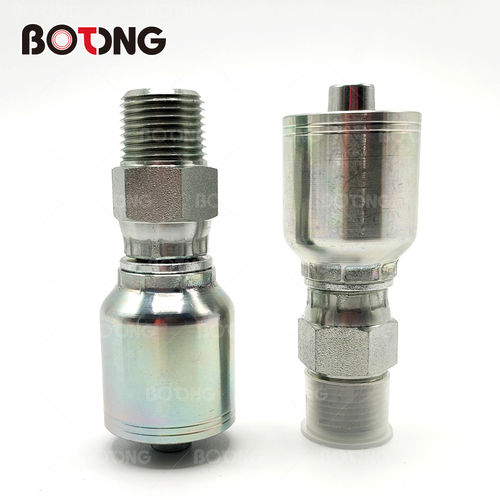 Silver Forged Carbon Steel Hydraulic Hose Fitting