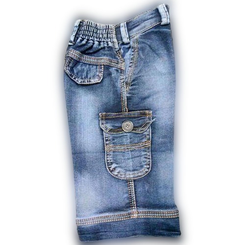 Kids Denim Capri - Color: Blue