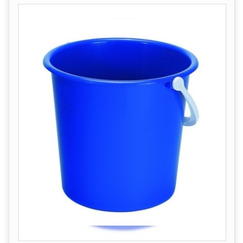 Blue Round Shape Plastic Bucket