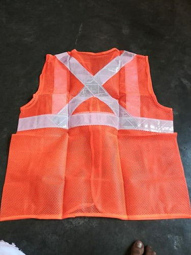 Orange Polyester Safety Jacket