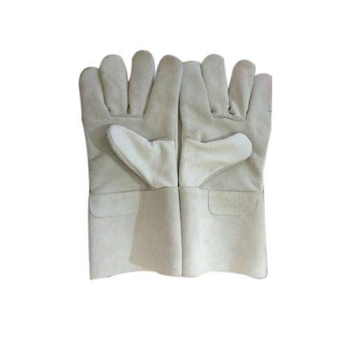 White Industrial Leather Gloves