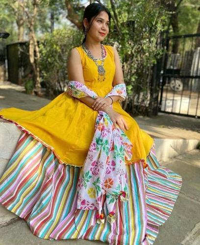 printed lehenga