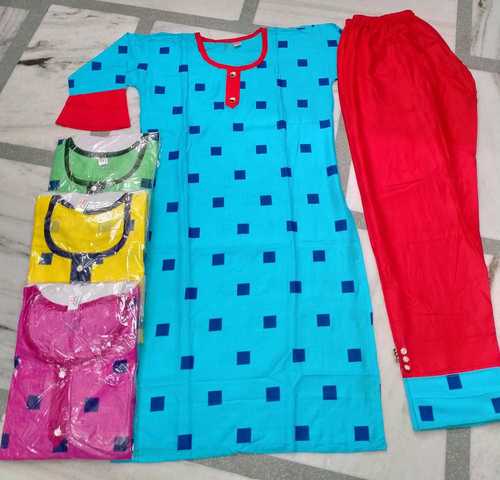 3 Colours Ladies Kurti Shalwar Set