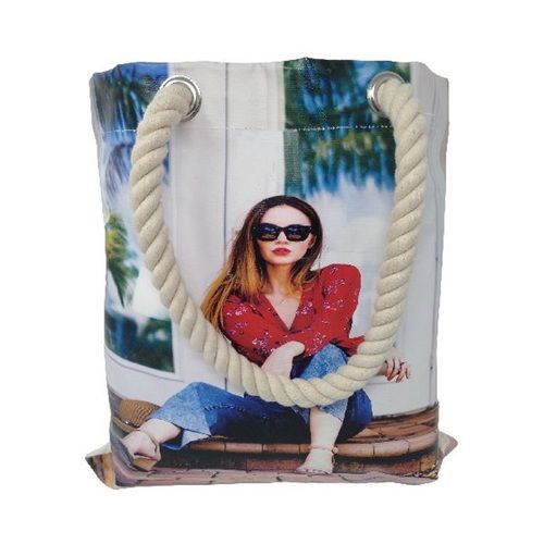 Multicolor Custom Colorfull Digital Printed Tote Bag With Rope Handle