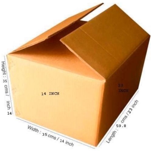 Fine Brown Cardboard Plain Box